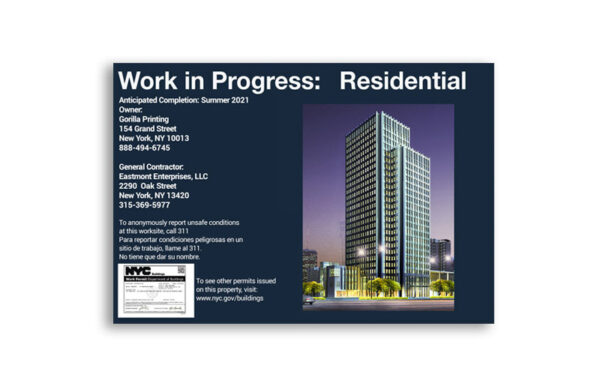 Construction Signs Printing X1