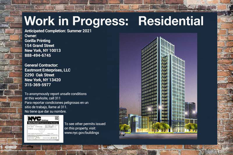 Construction Signs Printing X2