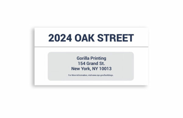 Sidewalk Shed Sign X1